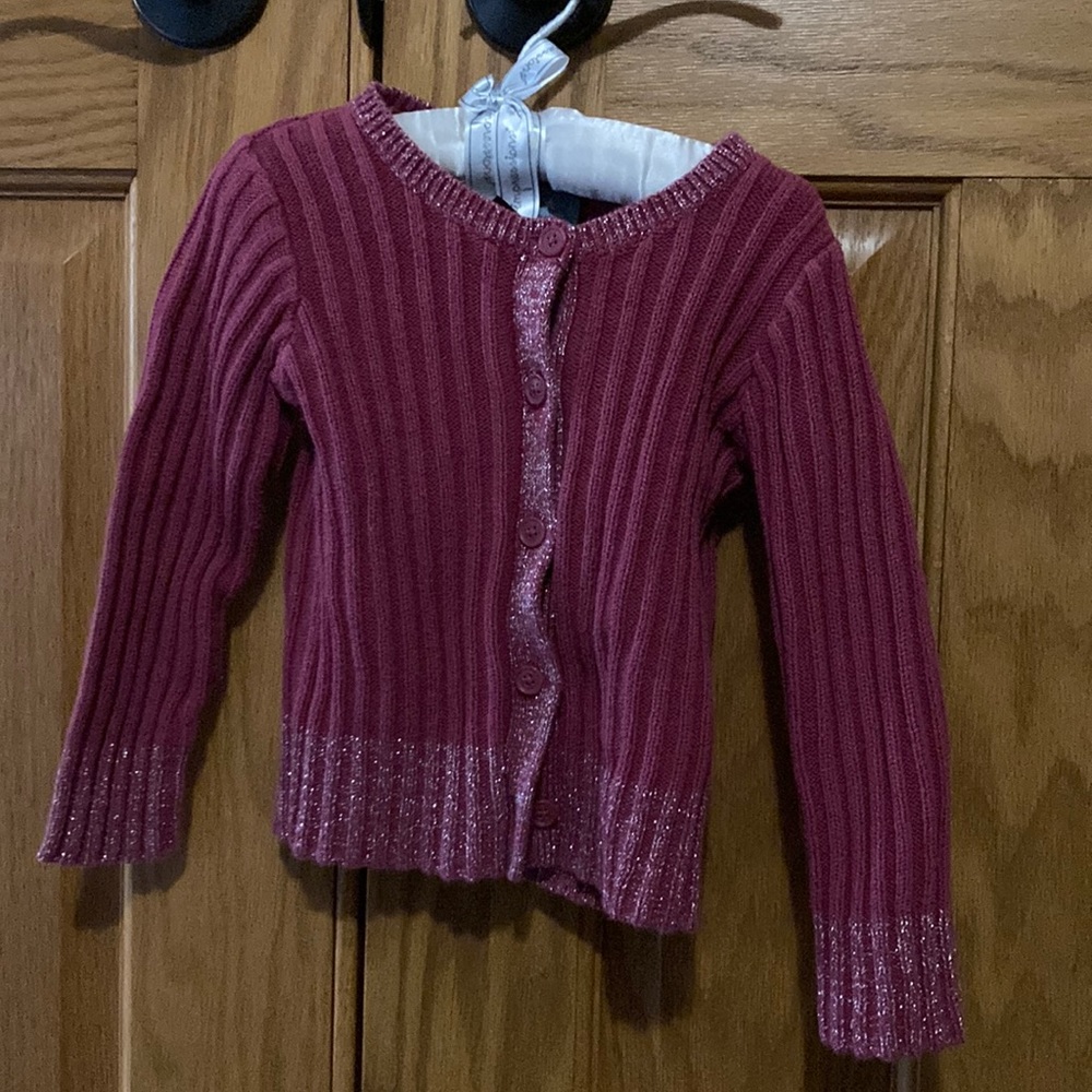 Girls’ pink cardigan